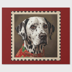 Weihnachten zum Dalmatiner Geschenkpapier