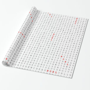 Weihnachten zum Suchen von Wörtern Geschenkpapier