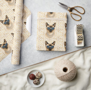 Weihnachten zum Thema für Cat Lovers Geschenkpapier