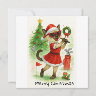 Weihnachten zum Thema Golf für Cat Lover Golfer