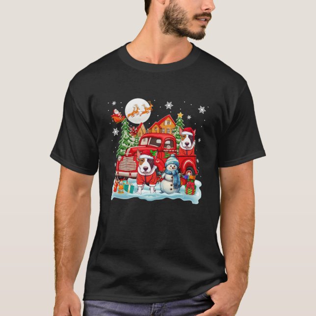 Weihnachten zwei Weihnachtsfahrten auf dem Lieferw T-Shirt (Vorderseite)