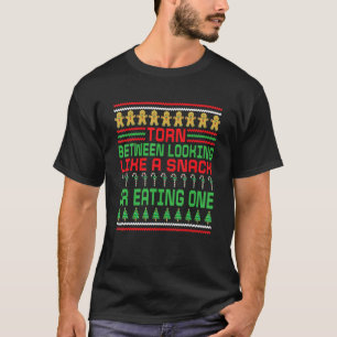 Weihnachten zwischen einem Imbiss oder einem Essen T-Shirt