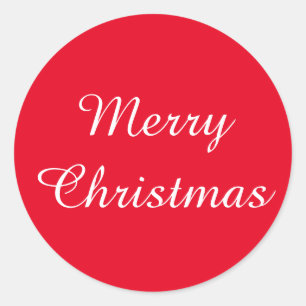 WeihnachtenAmazone weißer roter Aufkleber durch