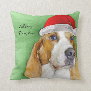 WeihnachtenBasset Hound-Kissen Kissen