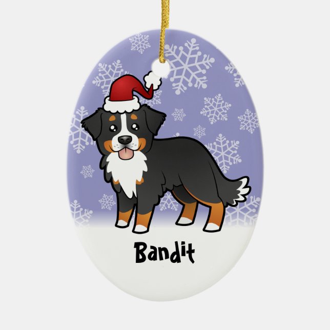 WeihnachtenBernese Gebirgshund Keramik Ornament (Vorne)