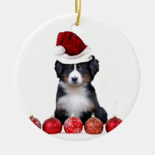 WeihnachtenBernese Gebirgshund Keramikornament