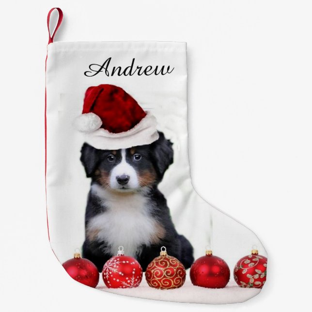 WeihnachtenBernese Gebirgshund Kleiner Weihnachtsstrumpf (Vorderseite)