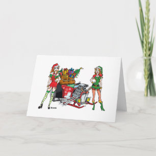 Weihnachtenhotrod Feiertagskarte