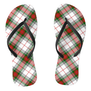 Weihnachtenkariertes ~ personalisiert flip flops