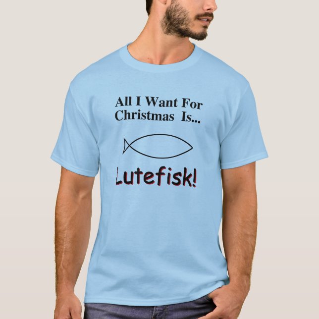 WeihnachtenLutefisk T - Shirt (Vorderseite)