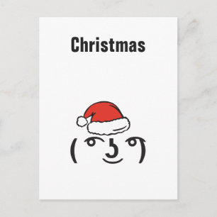 WeihnachtenMemes Schleppangel Emoji Feiertagspostkarte