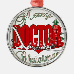 WEIHNACHTENOphthalmologist AUGENARZT Ornament Aus Metall