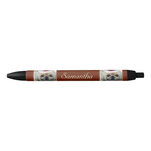 WeihnachtenPekingese personalisierter Stift (Vorderseite)