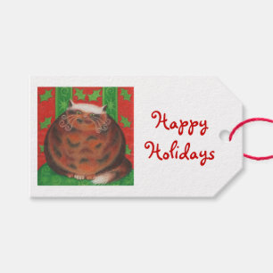 WeihnachtenPud fröhliches frohe Feiertage Geschenk Geschenkanhänger