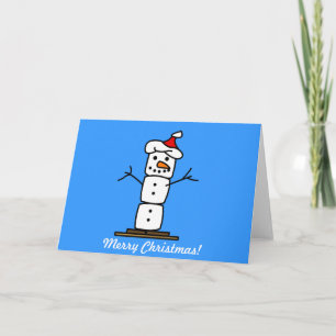 WeihnachtenSmores Schneemann Feiertagskarte