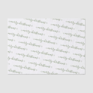 Weihnachtlich Elegant Schwarz Weiß Handgeschrieben Seidenpapier