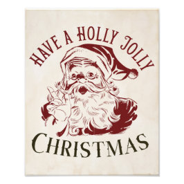 Weihnachtlich Fröhliche Vintage Weihnachten Fotodruck