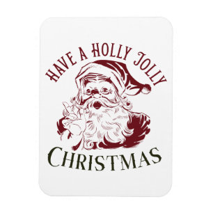 Weihnachtlich Fröhlicher Vintage Weihnachten Magnet