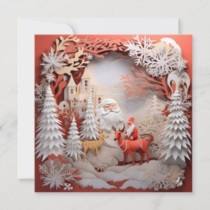 Weihnachtlich gestaltete Weihnachtsgrußkarte Feiertagskarte