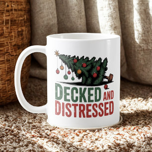 Weihnachtlich und ramponiert Weihnachtschaos Hum Kaffeetasse