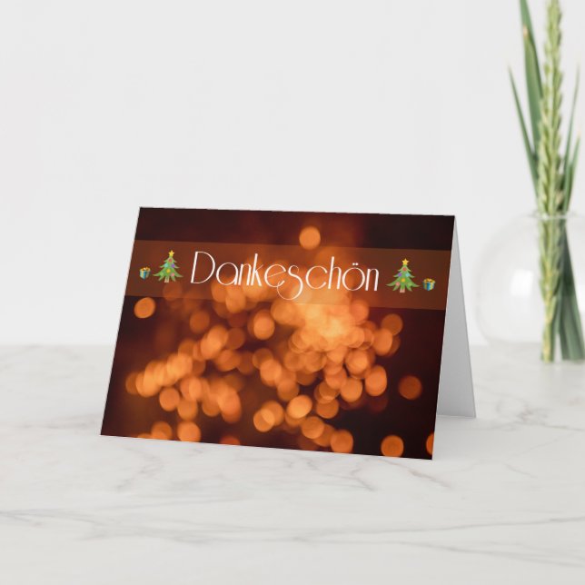 Weihnachtliche Dankeschön für Deine Lieben! Karte (Vorderseite)