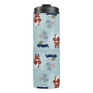 Weihnachtliche Dekorelemente Nahtloser Vintage-Sti Thermosbecher