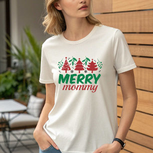 Weihnachtliche Familien-Passende Fröhliche Mama Fr T-Shirt