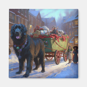 Weihnachtliche Festzeit in Neufundland Magnet