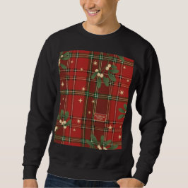 Weihnachtliche Freude (2) Tartan-Weihnachtsmuster Sweatshirt