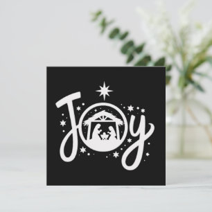 Weihnachtliche Freude Jesus Krippenszene Glaube Feiertagskarte