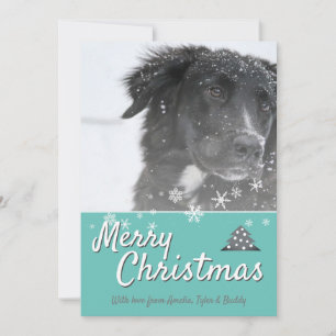 Weihnachtliche frohe Weihnachten Schneeflocke Hund