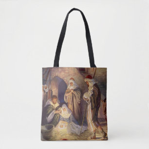 Weihnachtliche Geburt Christi, 3 Hirten und Jesus Tasche