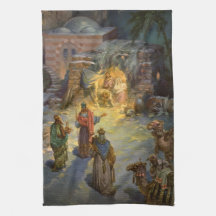 Weihnachtliche Geburt Christi mit den heiligen dre