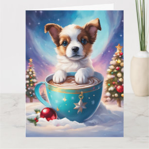 Weihnachtliche gefaltete Grußkarte Karte