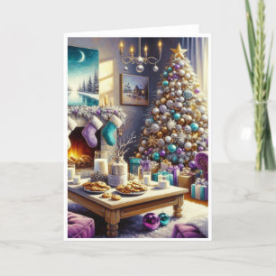 Weihnachtliche Grüße Grußkarte Feiertagskarte