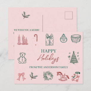 Weihnachtliche Grüße Weihnachtskarte Feiertagspostkarte