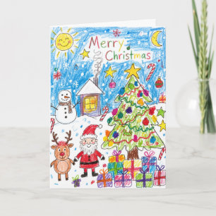 Weihnachtliche Kinderszene Karte