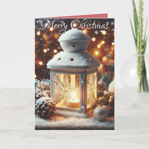 Weihnachtliche Laternen Serenität Feiertagskarte