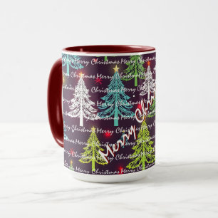 Weihnachtliche Luxus-Weihnachtsbäume Tasse