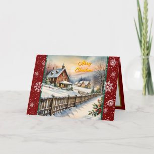 Weihnachtliche moderne Kollektion Karte