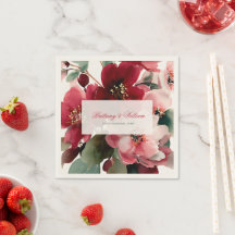 Weihnachtliche rote Blumenhochzeit