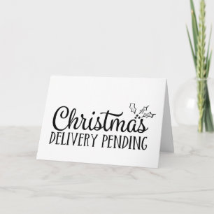 Weihnachtliche Schwangerschaftsankündigung Baby ko Karte