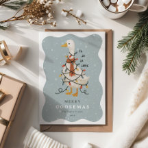 Weihnachtliche süße Gans Nicht-Foto-Weihnachten