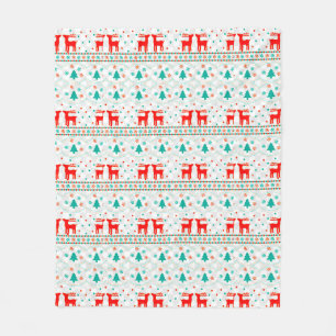 Weihnachtliche Weihnachts-Rentier-Geschenkdekorati Fleecedecke
