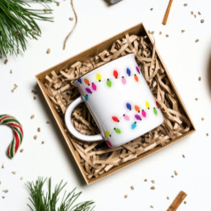 Weihnachtliche Weihnachtslicht-Tasse Kaffeetasse