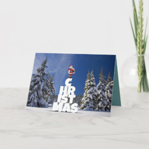 Weihnachtliche Winterlandschaft Karte