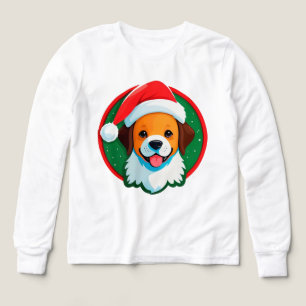 Weihnachtlicher Cartoon-Hund