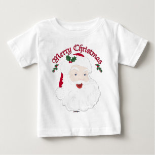 Weihnachtlicher froher Weihnachten Santa - Schrift Baby T-shirt