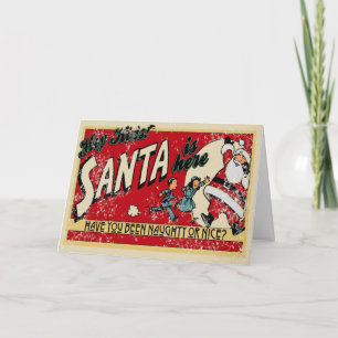 Weihnachtlicher Nikolaus ist da Frohe Weihnachten