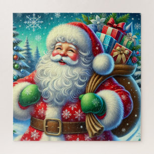 Weihnachtlicher Nikolaus mit Geschenksack